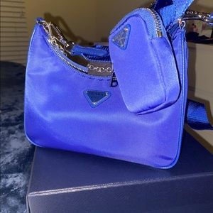 Blue Prada Bag